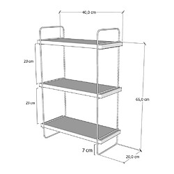Avis Hanah Home Etagère murale en aggloméré et métal Pulalis.