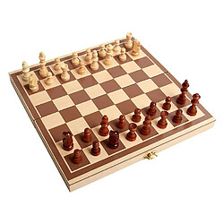 Universal Housse d'échecs en bois, pièces faites à la main, échiquier pliable 