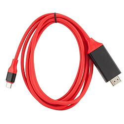 Avis Wewoo Câble vidéo plastique HDMI USB C-Type / C de type 3.1 à 4K HDlongueur 2 m