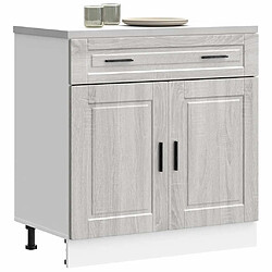 vidaXL Armoire de cuisine Porto sonoma gris bois d'ingénierie