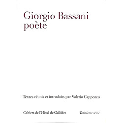 Giorgio Bassani poète