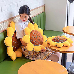 Acheter Universal 1pic en peluche oreiller de tournesol jouet coussin rembourré doux belle décoration de pièce fille fleur d'oreiller (40 cm)