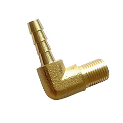 1Pc Laiton 90 Degrés Mâle Coude Barbelé Tuyau Queue Tuyau Gaz Raccord 3.18mm à 6mm