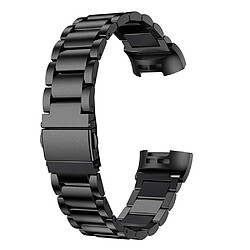 Bracelet en métal trois perles noir pour votre Fitbit Charge 3