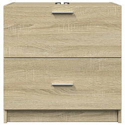 Avis vidaXL Armoire d'évier chêne sonoma 59x37x59 cm bois d'ingénierie