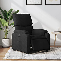 vidaXL Fauteuil inclinable électrique Noir Tissu