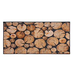 Acheter Beliani Tapis 80 x 150 cm avec imprimé de bois KARDERE