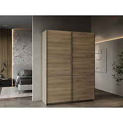 Armoire GHOST - Décor chene kronberg - 2 Portes coulissantes - L.148 x P.59,9 x H.203 cm - DEMEYERE