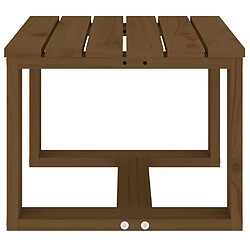 Acheter Maison Chic Table d'appoint | Table Basse jardin marron miel 40x38x28,5cm bois massif pin -GKD50542