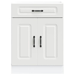 Avis vidaXL Armoire de cuisine Kalmar blanc bois d'ingénierie