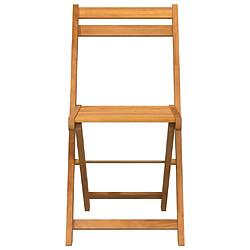 Avis vidaXL Chaises de bistrot pliantes lot de 6 bois d'acacia solide