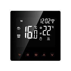 GT01 Wi-Fi Thermostat Intelligent pour La Maison Intelligente Travail avec Amazon Alexa avec Écran Couleur tactile 7-Jour Programmable Voix contrôle