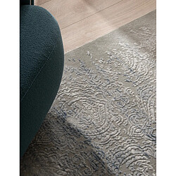 Hadorn Tapis 240x240 gris bleu Davos Charme