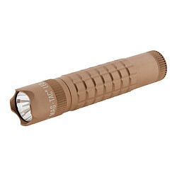 Lampe torche MAG-TAC LED SG2LRD6 - IPX4 - 2 piles CR123 3V - 320 lumens - 13cm - Beige - Maglite