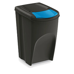 Ensemble de poubelles de recyclage Keden Sortibox 3x35L noir pas cher