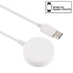 Wewoo Chargeur magnétique portable sans fil universel de 1 m pour Apple Watch séries 432 et 1 blanc