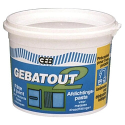 pâte d'étanchéité pour raccords filetés métaliques - geb gebatout 2 - tube 250 grammes