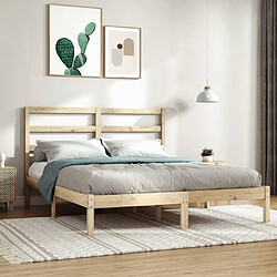 vidaXL Cadre de lit sans matelas 160x200 cm bois massif de pin