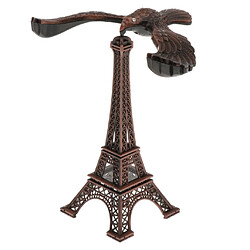 Creative Iron Tower Balance Eagle Statue Cadeau DIY Artisanat Rouge Bronze 17cm