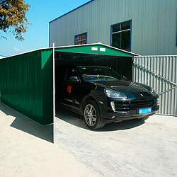 Garage Voiture Métallique Gardiun Oxford (Vert) - 20,5 m² Extérieur 540x380x232 cm