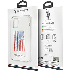 Us Polo U.S Polo Coque pour iPhone 11 Pro Max American Flag Antichoc Blanc pas cher