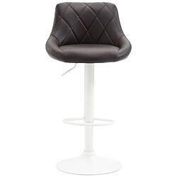 Avis Non Tabouret de bar Lazio simili cuir blanc