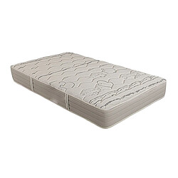 Visiodirect Matelas réversible CERVO 140x190 cm, en mousse mémoire de forme, indépendance du couchage, ferme, face été/hiver, épaisseur 24 cm