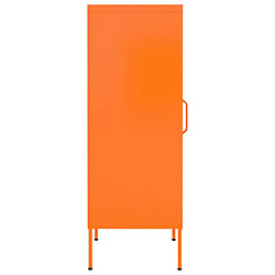 Avis vidaXL Armoire de rangement Orange 42,5x35x101,5 cm Acier