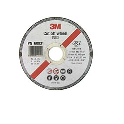 Disque 3M à tronçonner Inox diamètre 115 x 1,6 mm épaisseur x 1