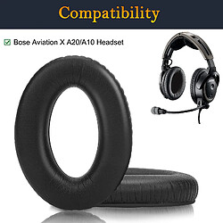 Avis INF Coussinets d'oreille pour Bose Aviation X A20/A10 1 paire Noir