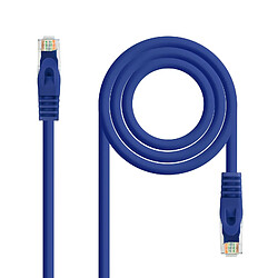 Câble réseau Nanocable Rj45 Lszh Cat.7 600Mhz Sftp Awg26 30 Cm bleu