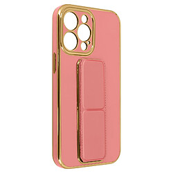 Avizar Coque iPhone 13 Pro Béquille pliable Système magnétique rose