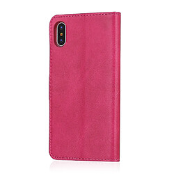 Avis Wewoo Housse Coque Pour iPhone XR LC.IMEEKE Étui en cuir à rabat horizontal à texture de veauavec support et fentes cartes et portefeuille rouge