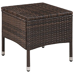 Avis Maison Chic Mobilier de bistro et chaises de jardin 3 pcs Résine tressée Marron -GKD854563