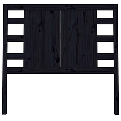 Avis Maison Chic Tête de lit scandinave pour lit adulte,Meuble de chambre Noir 106x4x100 cm Bois massif de pin -MN95006