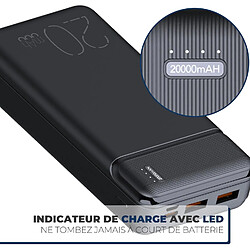 SANAG Batterie Externe, Power Bank 20000Mah, Charge Rapide, Batterie Portable Entrée Usb-C, 2 Sorties Usb, Charge Rapide, Led, Compatible Avec Iphone 15 14 13 12 11 Samsung Xiaomi Huawei Ipad, 572002 pas cher