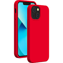 Coque iPhone 13 mini Silicone SoftTouch Rouge Bigben