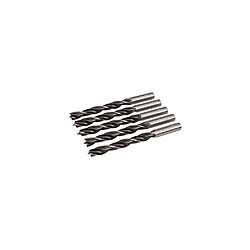 10 forêts hélicoïdaux à bois D. 6 mm queue cylindrique - 425714 - Silverline