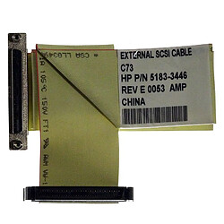 Câble Nappe Interne SCSI HP 5183-3446 68-Pin 65cm Netserver LH4 LH4R PII 400 - Occasion