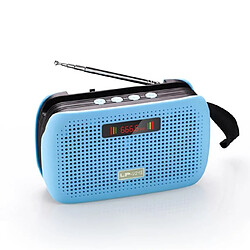 Universal Haut-parleur Bluetooth haut-parleur portable sans fil radio FM mini-subwoofer support basse carte TF AUX lecteur USB colonne de musique pour téléphone mobile | haut-parleur portable (bleu)