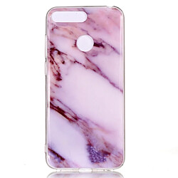 Wewoo Coque en TPU Motif Marbre Pour Huawei Y6 2018 Violet