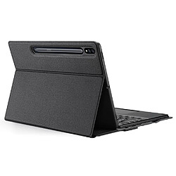 dux ducis touchpad keyboard coque clavier bluetooth sans fil samsung galaxy tab s7+ (s7 plus) / tab s7 fe / tab s8+ (s8 plus) noir