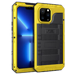 Coque en silicone antichoc, imperméable jaune pour votre iPhone 13 Pro 6.1 pouces