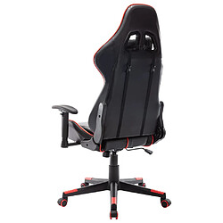 Avis vidaXL Chaise de jeu Noir et rouge Cuir artificiel