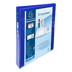 EXACOMPTA Classeur personnalisable Kreacover, A4 Maxi, bleu ()