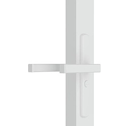 Acheter vidaXL Porte intérieure 93x201,5 cm Blanc Verre ESG et aluminium