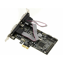 Kalea-Informatique Carte PCIe Parallèle IEEE1284 DB25 LPT SPP ECP et 4 ports série COM RS232 DB9