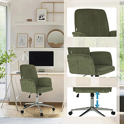 Avis Chaise de bureau / Chaise pivotante / Chaise coque SOLAO CORD tissu vert foncé hjh OFFICE