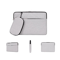 Sac d'ordinateur portable à l'eau de 15 pouces résistant à l'usure Portable portable portable portable à emporter-2 # -Grey