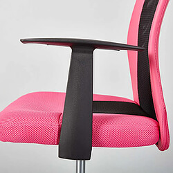 Acheter Mes Chaise de bureau enfant avec accoudoirs rose et noir - CHILD